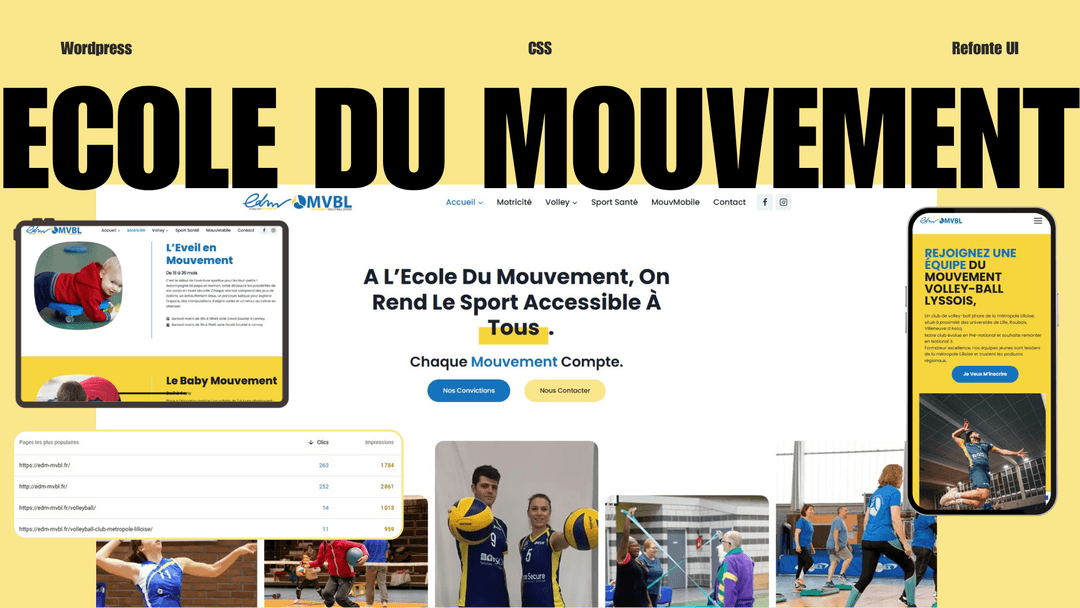 Refonte site web à Lys-lez-Lannoy — +7 680% impressions, recrutement relancé