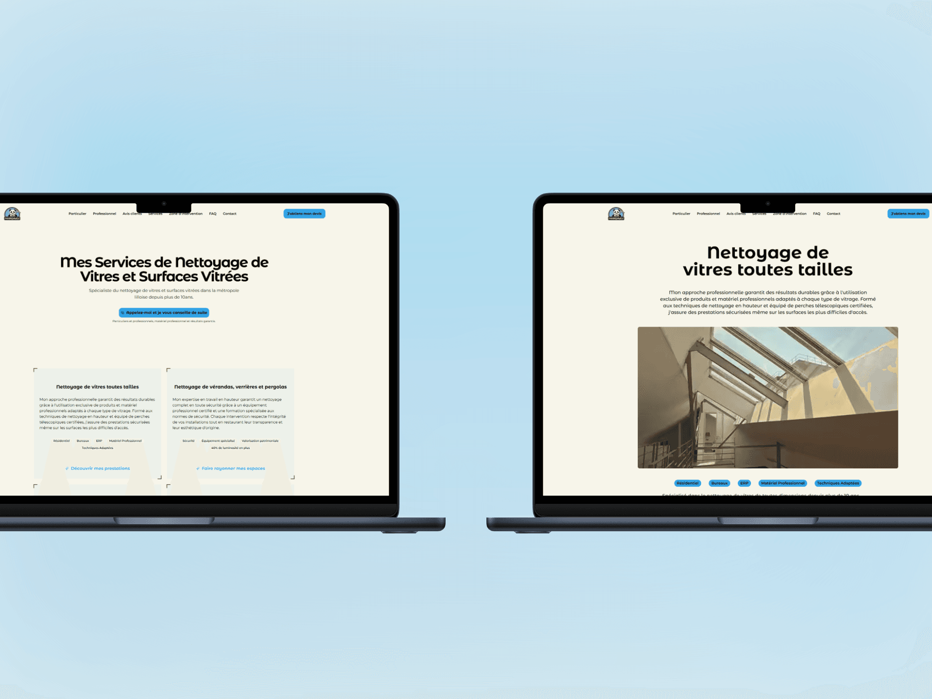 Pages services Paandaw LV optimisées SEO local