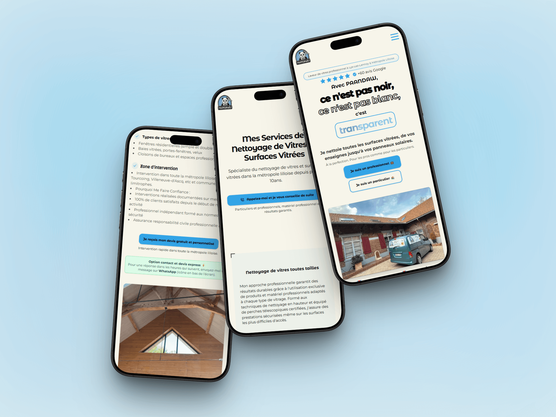 Site Paandaw LV responsive et mobile-optimisé