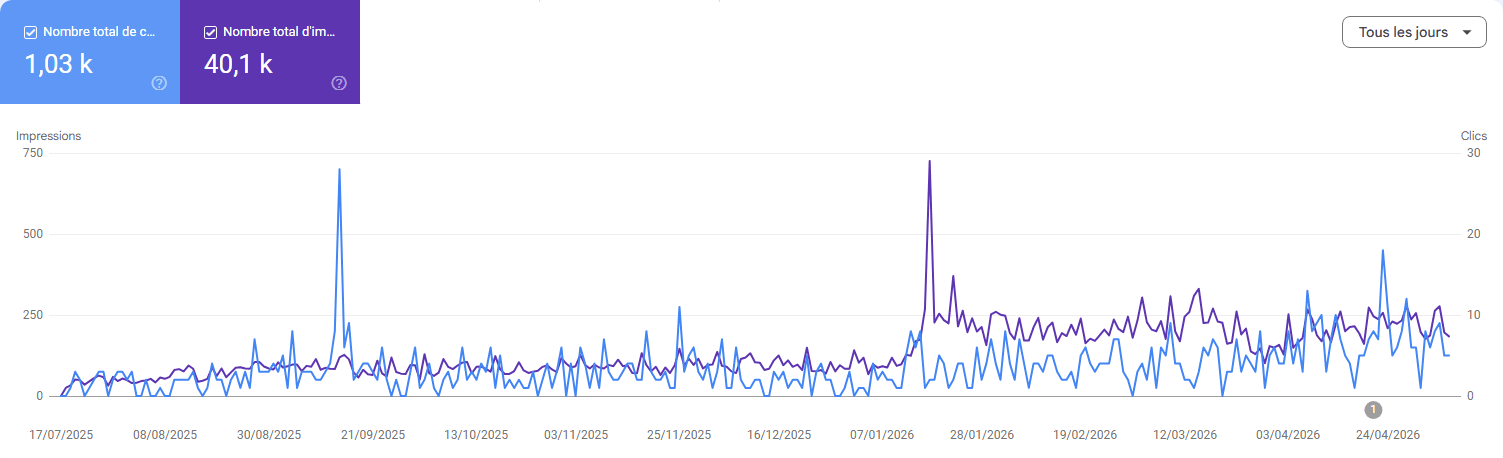 Impressions Google pour Paandaw LV