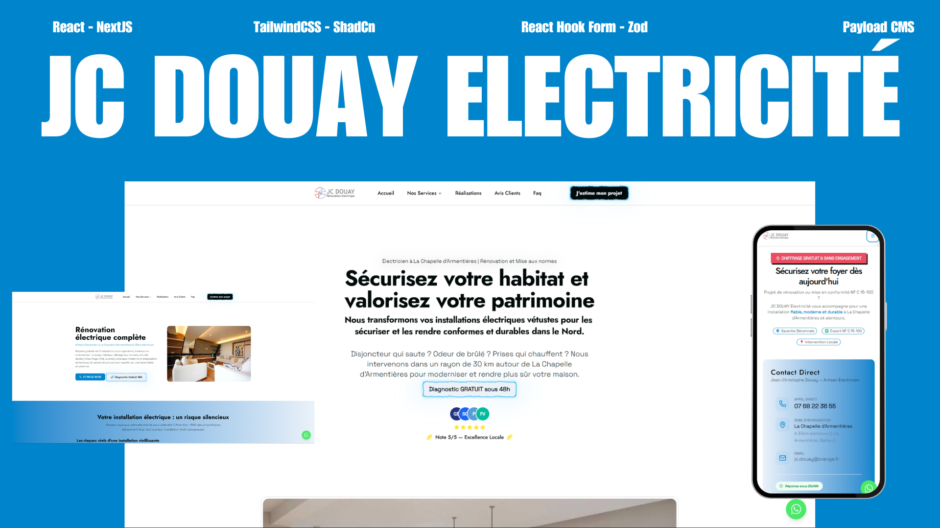 Création site vitrine à Armentières — Top 3 Google, 0€ de pub