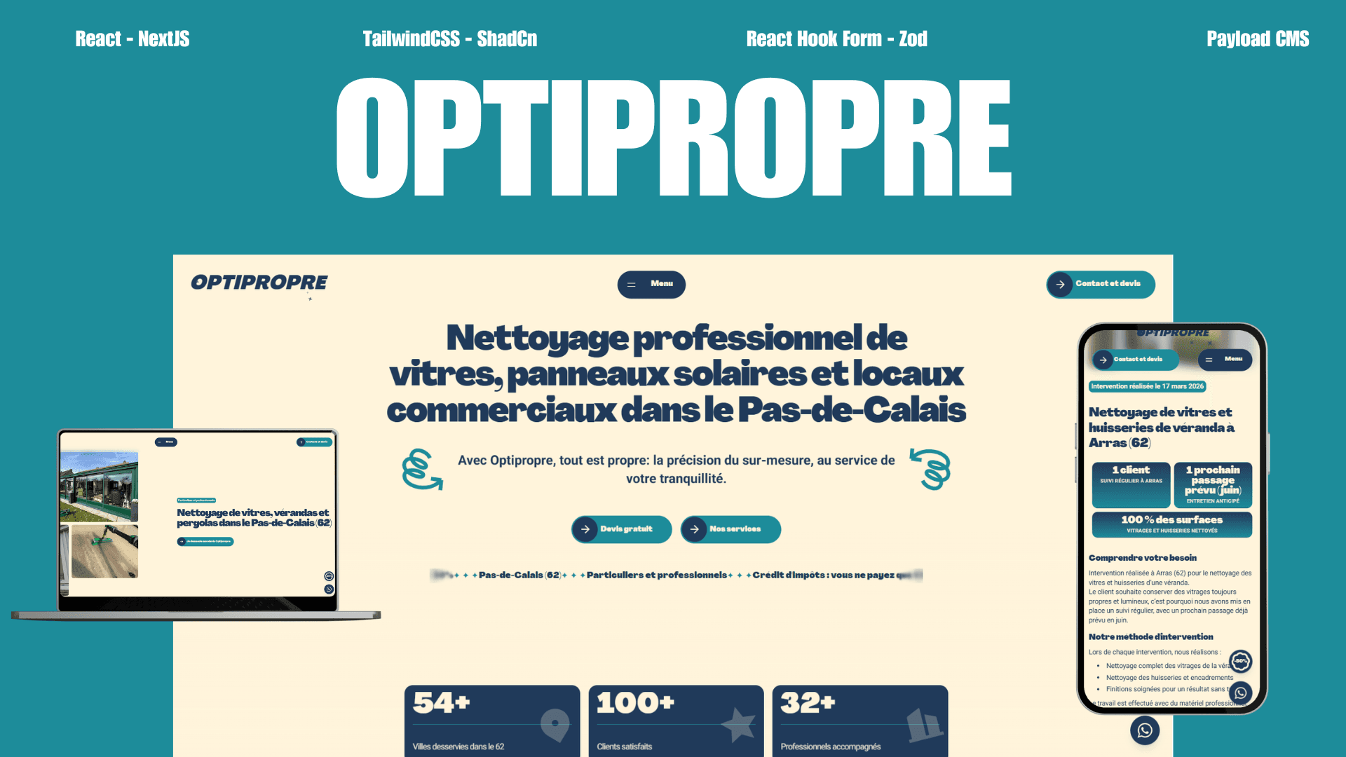 42 avis Google, 2 ans d'activité, et un site invisible : le reboot digital d'Optipropre