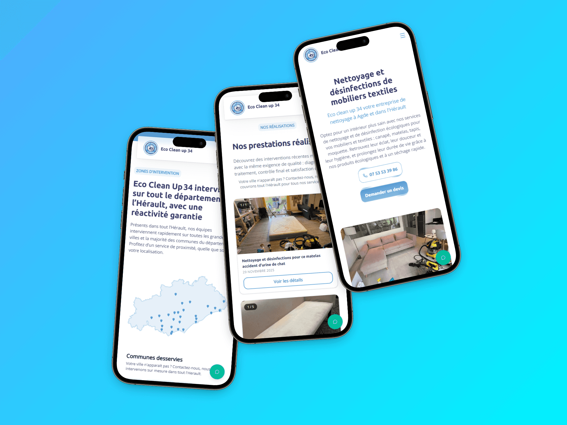 Site Eco Clean Up responsive et mobile-optimisé