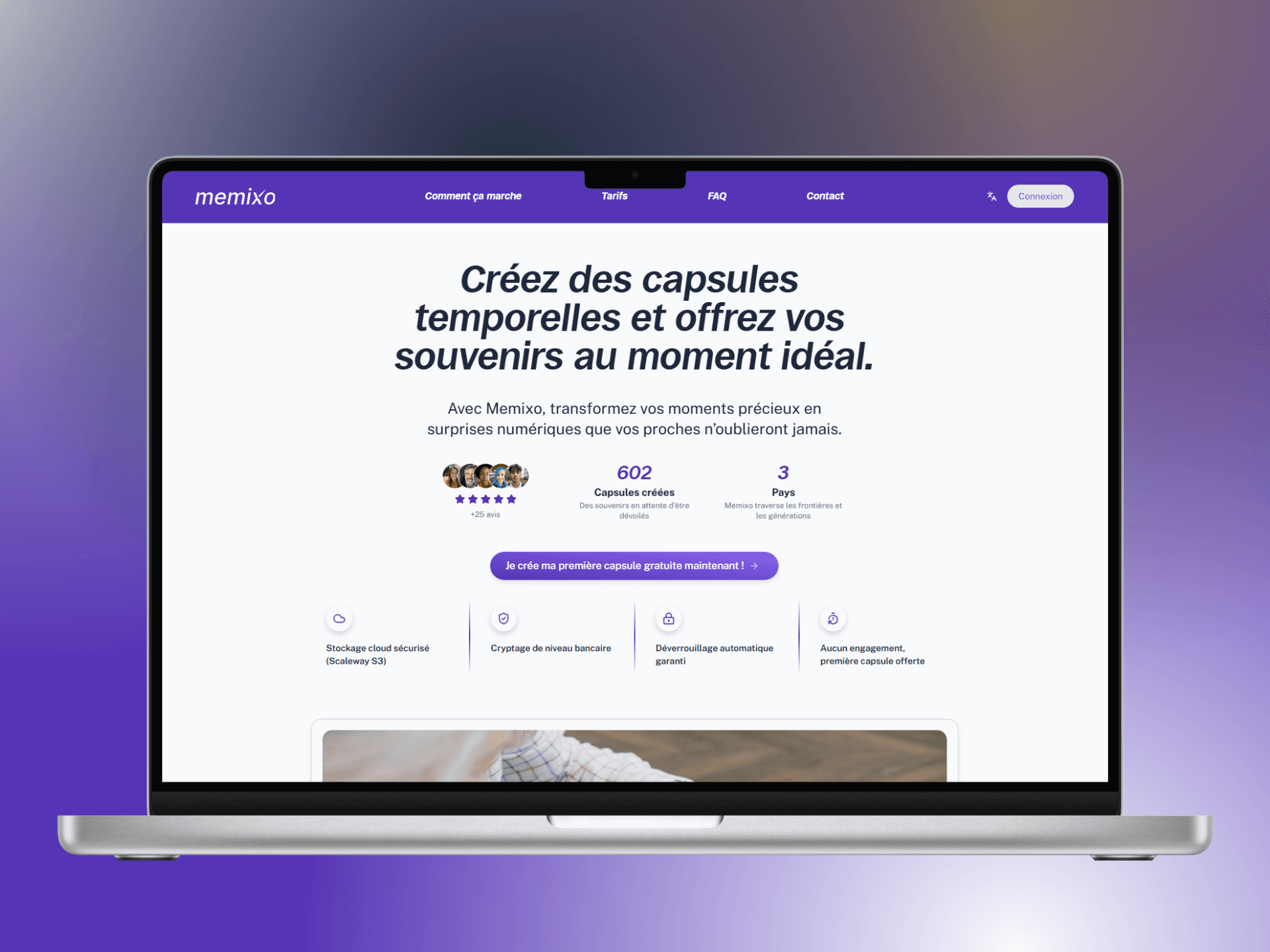 Page d'accueil Memixo
