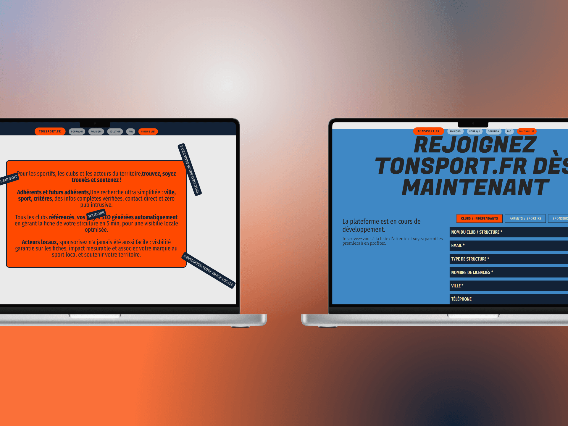 Solutions et cibles SaaS TonSport