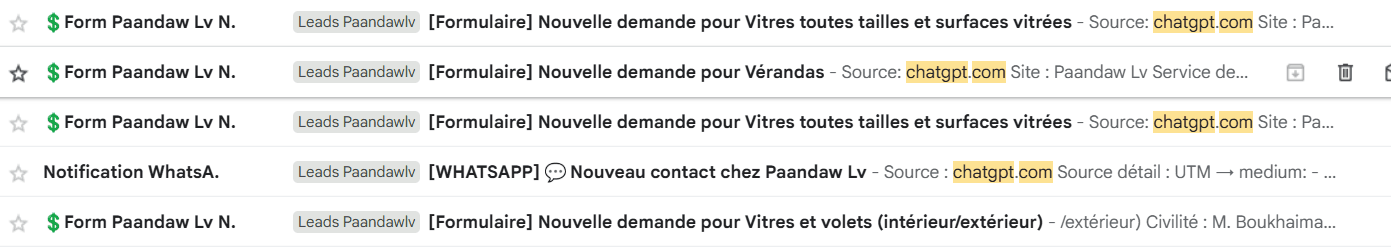 Demande Eco Clean Up avec chatgpt.com comme source